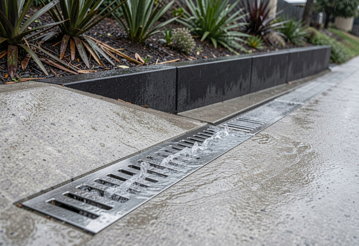Stamped concrete alfresco patio in Eleebana, Lake Macquarie