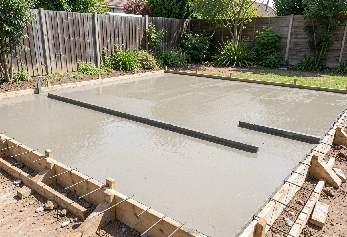 New concrete slab poured in western Lake Macquarie