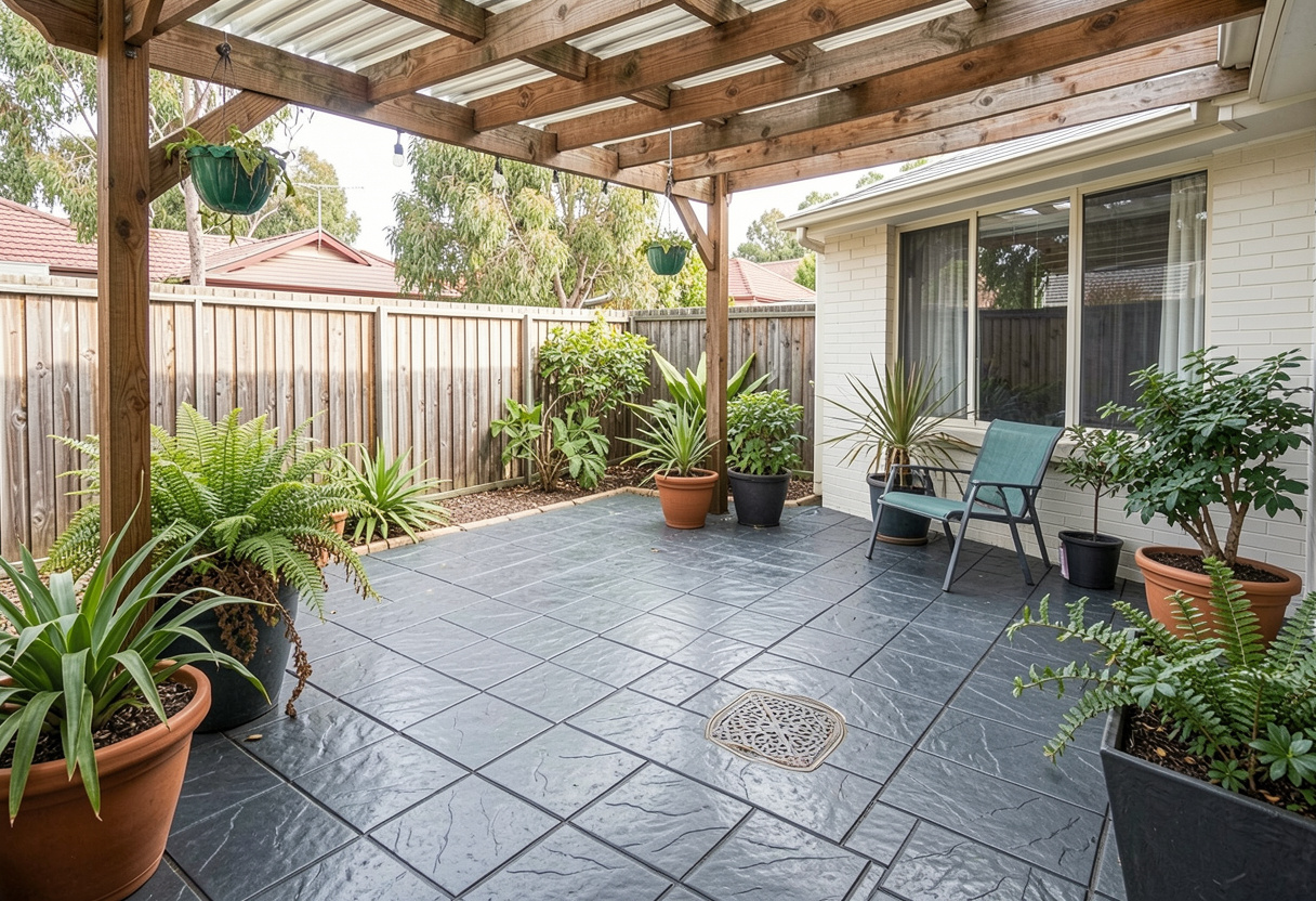 Non-slip concrete pool surround near Lake Macquarie