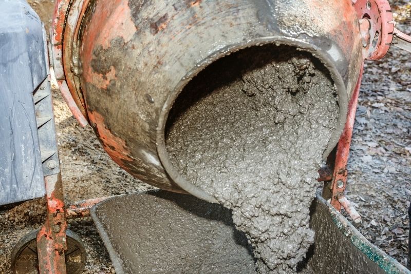 concrete mixer pouring a concrete West Lake Macquarie