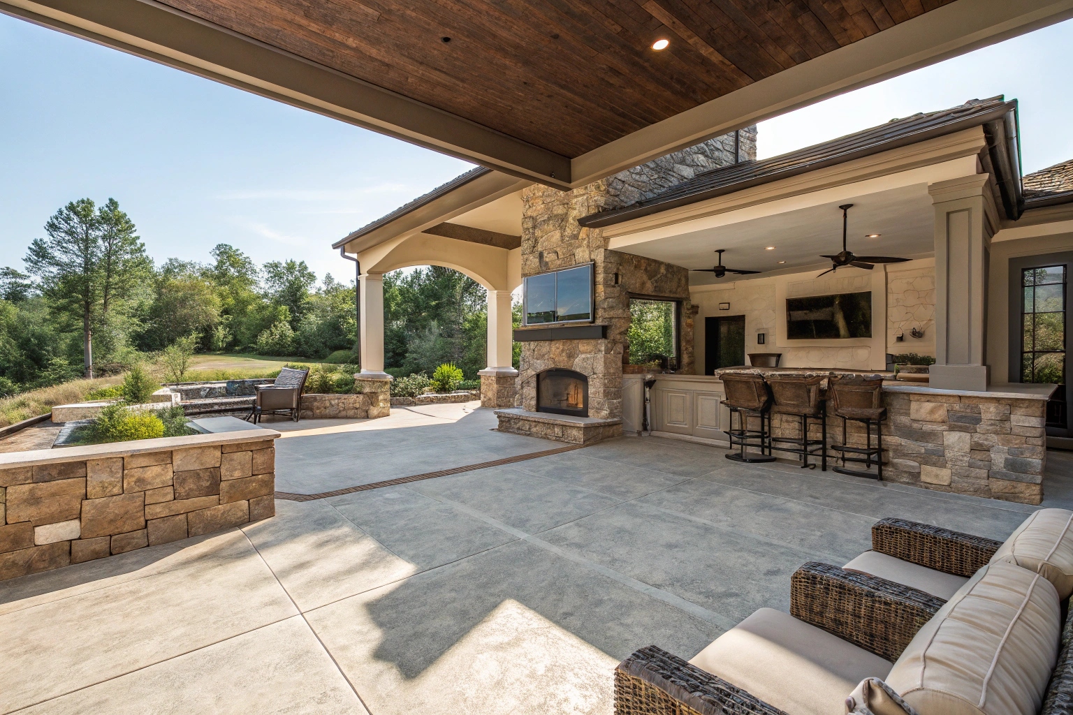 outdoor living area