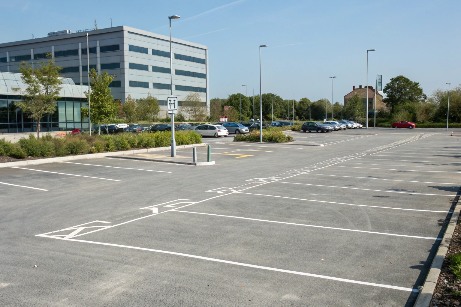 Commercial concrete carpark Newcastle business premises